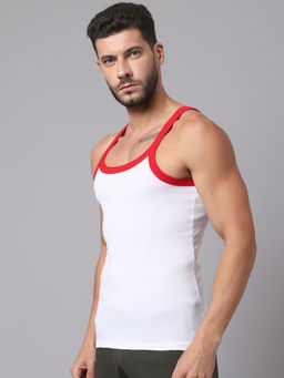 Cantabil - Men Solid White Vests (Pack of 2)