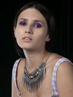 Odette - Silver-Tone Pointy Necklace