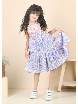 RATAN JAIPUR - Nia Tiered Cotton Dress - Lilac