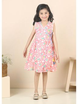 RATAN JAIPUR - Angrakha Cotton Dress - Pink