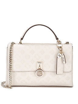 Guess - White Printed Sling Bag