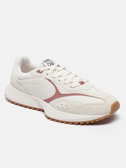 Xtep - Tea White Brick Red Retro Casual Shoes