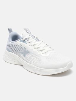 Xtep - Canvas White Light Grey Blue Running Shoes