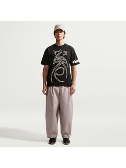Nike - Black Cotton Printed T-Shirt