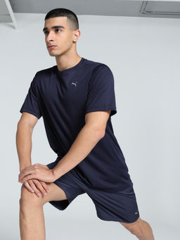 Puma - Men Navy Blue Crew Neck Performance T-Shirt
