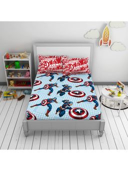 CORE Designed by SPACES - Avengers 100% Cotton Breathable Machine Washable Great Value Double Bedsheet