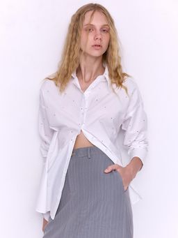 Cover Story - Daphnie White Poplin Shirt