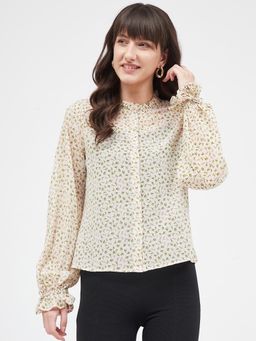 Kibo - White Polyester Top