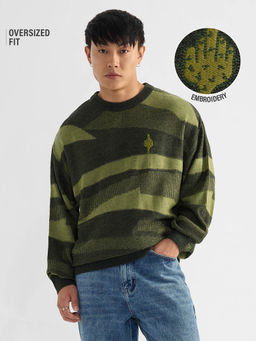 The Souled Store - Oversized Infinity Men Oversized Pullover Sweater