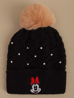 Kidsville - Official Mickey & Friends Winter Beanie - Black (7-12 Years)