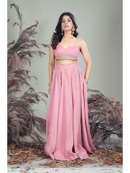 RIRASA - Komal Pink Top And Skirt
