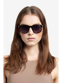 CARRERA - Unisex Black Shaded Lens Square Sunglasses with 100% Uv Protection