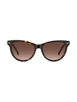 CARRERA - Womenss Brown Shaded Lens Round Sunglasses with 100% Uv Protection