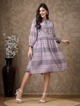 Nayam by lakshita - Floral Printed Flared Midi Dress