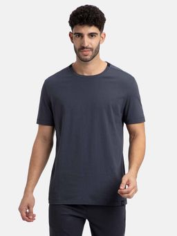 Jockey - Am69 Men Grey Super Combed Cotton Round Neck Half Sleeve T-Shirt