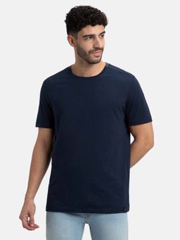 Jockey - Am69 Men Navy Blue Super Combed Cotton Round Neck Half Sleeve T-Shirt