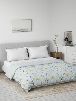 Ddecor Live Beautiful - Primary Collection Reversible Queen Dohar- Blue