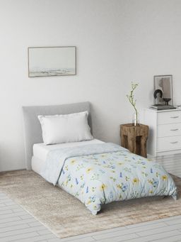 Ddecor Live Beautiful - Primary Collection Reversible Single Dohar- Blue