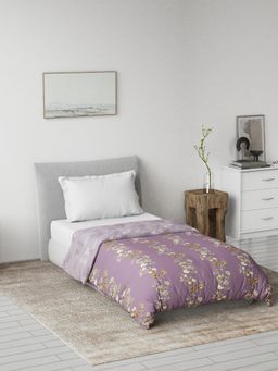 Ddecor Live Beautiful - Primary Collection Reversible Single Dohar- Purple