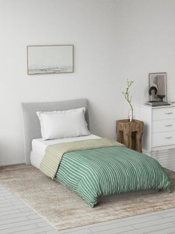 Ddecor Live Beautiful - Primary Collection Reversible Single Dohar- Green