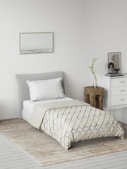 Ddecor Live Beautiful - Primary Collection Reversible Single Dohar- Blue