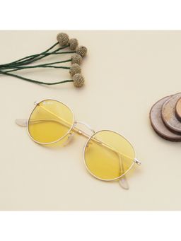 TED SMITH - Full Rim UV Protection Round Sunglasses for Unisex Glass Lens (TS-MOON_C21)