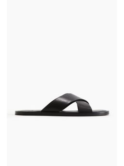 H&M - Men Black Leather Sandals