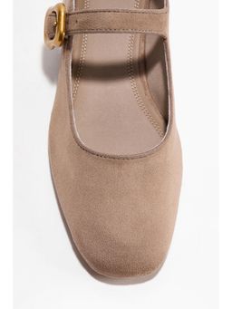H&M - Women Beige Mary Jane Ballet Flats