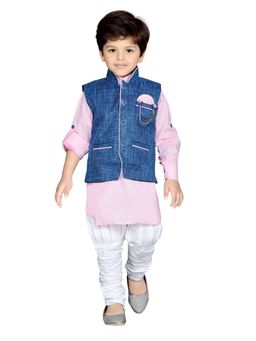 AJ Dezines - Ethnic Wear Kurta Pyjama and Waistcoat for Boys (Set of 3)