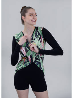 Keepfit - Women Black Poly/Spandex Swimsuit