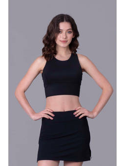 Keepfit - Women Black Polyester Top with Bottom