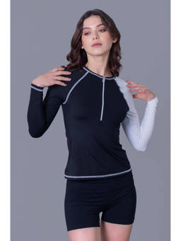 Keepfit - Women Black Polyester Top with Bottom