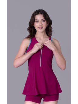 Keepfit - Women Purple Polyester Top with Bottom