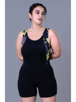 Keepfit - Women Black Polyester Swimsuit