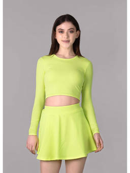 Keepfit - Women Green Polyester Top with Bottom