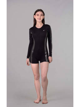 Keepfit - Women Black Polyester Swimsuit