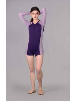 Keepfit - Women Purple Polyester Swimsuit
