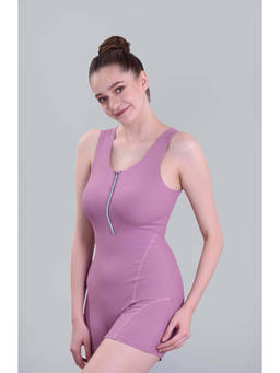 Keepfit - Women Purple Poly/Spandex Swimsuit