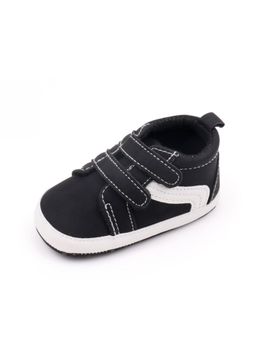 KIDLINGSS - Side Patch Double Velcro Booties - Black