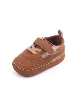KIDLINGSS - Checks Velcro Colsure Booties - Tan