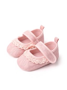 KIDLINGSS - Embroidered Frill Applique Booties - Pink
