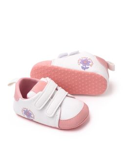 KIDLINGSS - Flower Print Double Velcro Closure Booties - Pink