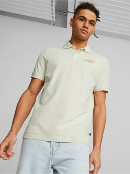 Puma - Ess Elevated Mens White Polo T-Shirt