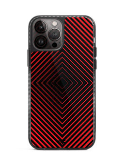 DailyObjects - Rhombus Red Stride 2.0 Case Cover For iPhone 13 Pro Max-6.7-inch