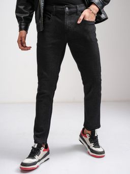 HIGHLANDER - Men's Black Solid Jeans