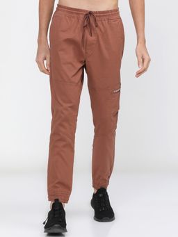 HIGHLANDER - Men's Brown Solid Joggers