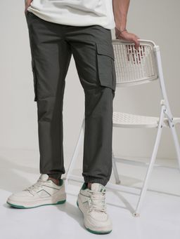 HIGHLANDER - Men's Grey Cargo Style Joggers