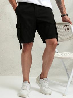 HIGHLANDER - Men's Black Cargo Shorts