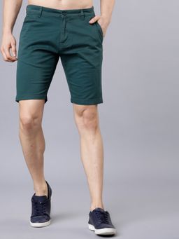 HIGHLANDER - Men's Dark Teal Slim Fit Shorts