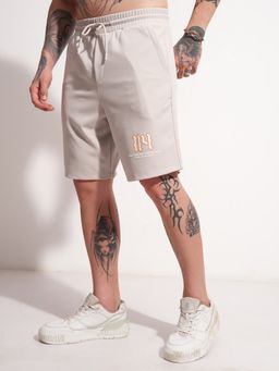 HIGHLANDER - Men's Beige Green Mid-Rise Loose Fit Shorts